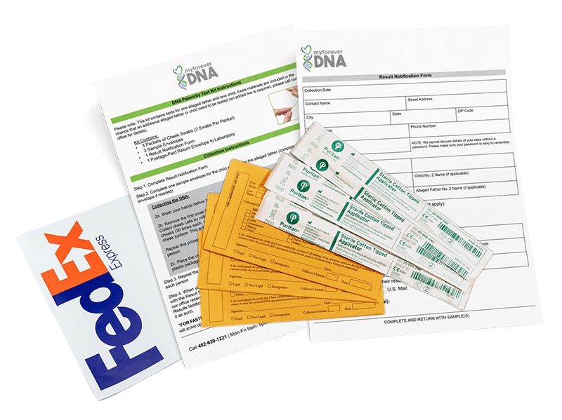 My Forever DNA Paternity Test Kit Display